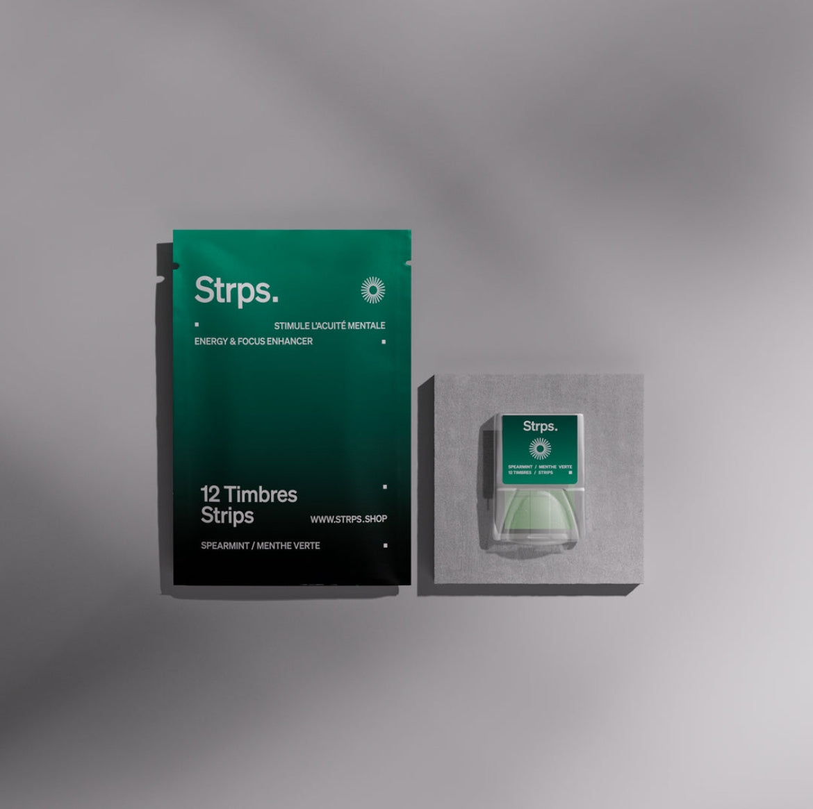 Menthe Caféinée (40mg de caféine) 12 serv. - Strps