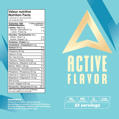 Crème de riz 33serv. - Active Flavor