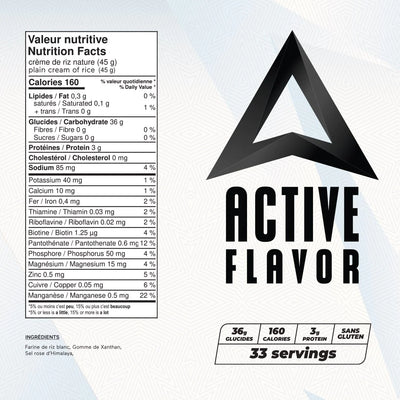 Crème de riz 33serv. - Active Flavor