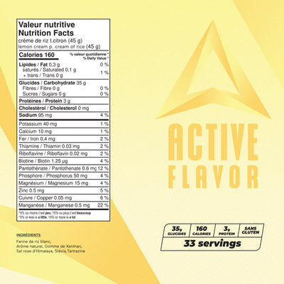 Crème de riz 33serv. - Active Flavor