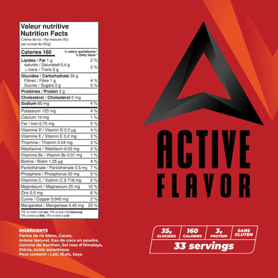 Crème de riz 33serv. - Active Flavor
