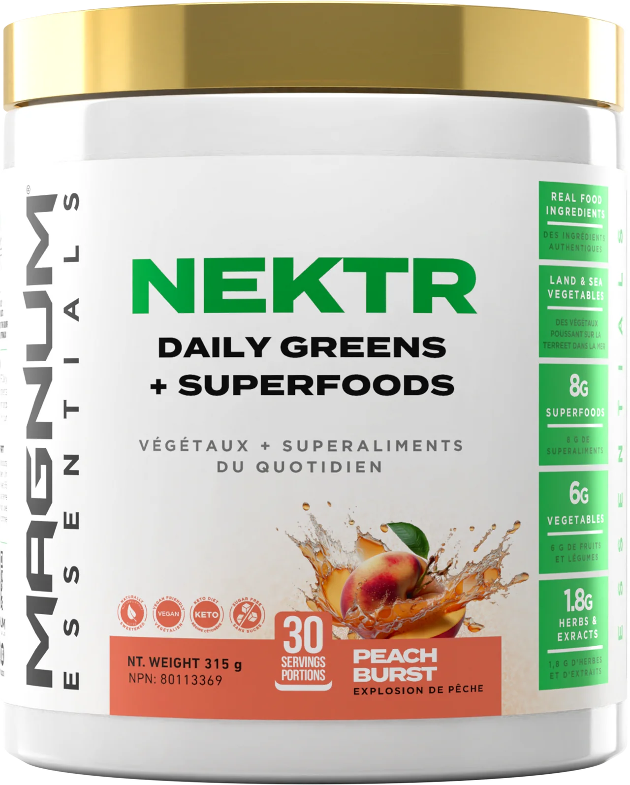 NEKTR Daily Greens + Superfoods - Magnum Essentials